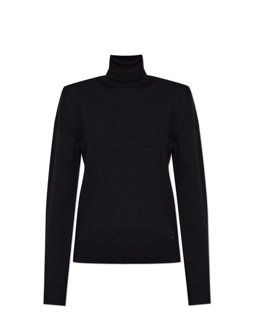 Dolce & Gabbana Black Wool Turtleneck