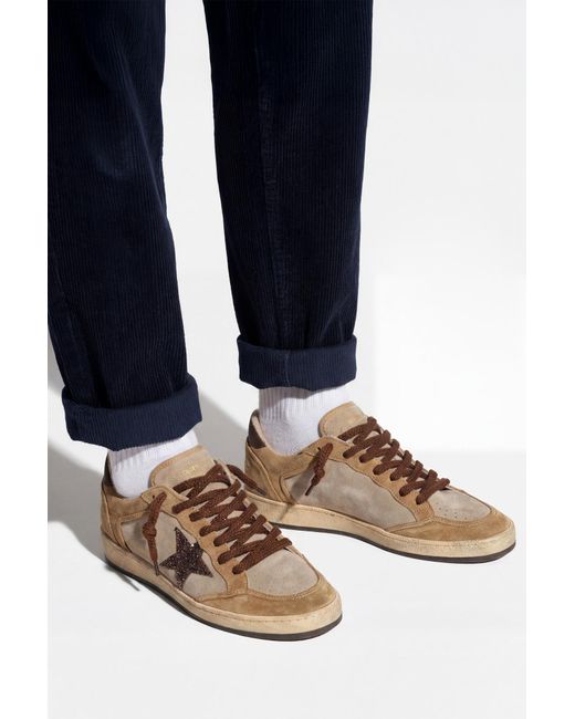 Golden Goose Deluxe Brand Brown 'Ballstar Double Quarter' Sports Shoes
