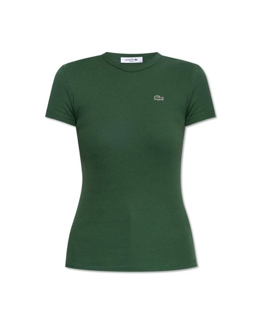 Lacoste Green T-Shirt With Logo