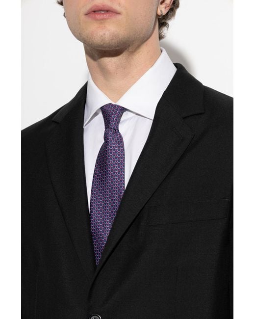 Ferragamo Purple Silk Tie for men