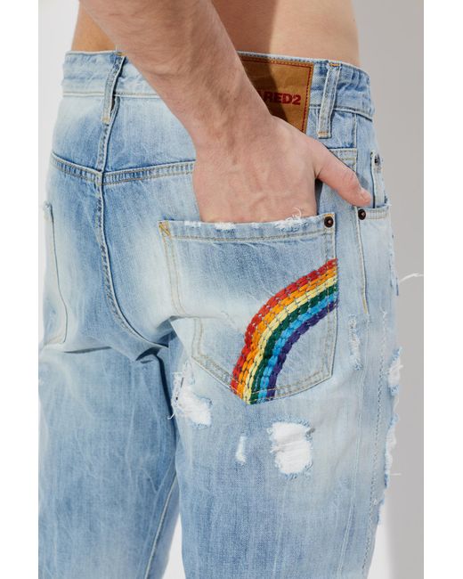 DSquared² Blue 'Teddy' Jeans for men