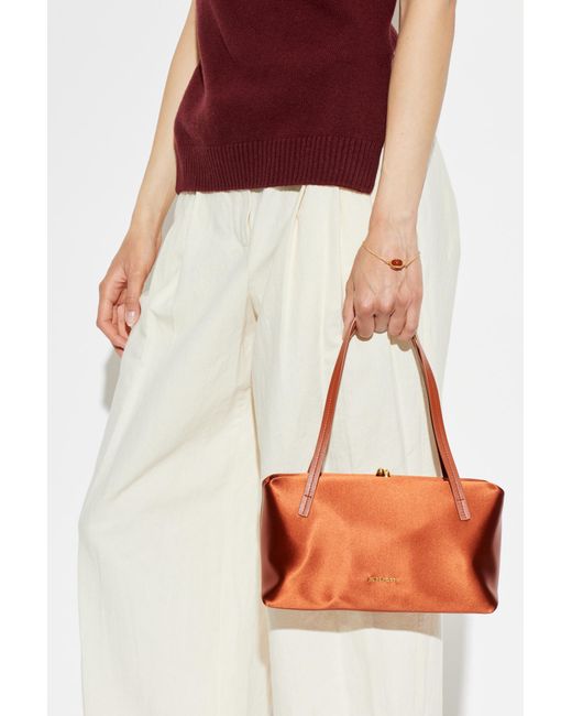 Jil Sander Brown Goji Pillow Small Bag