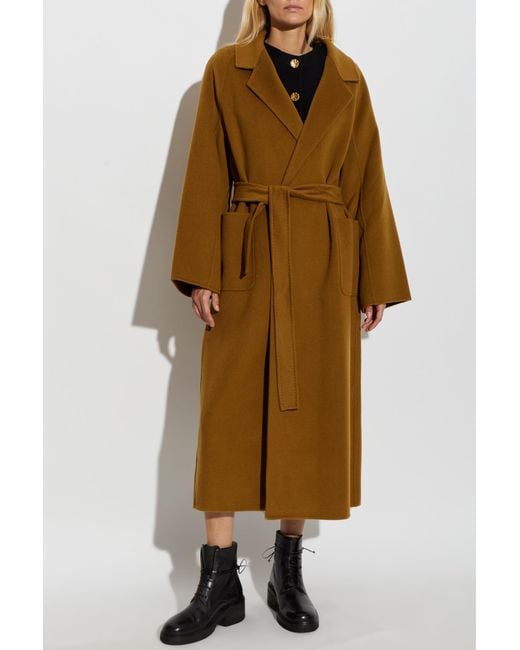 Arma Brown Wool Coat 'Suza'