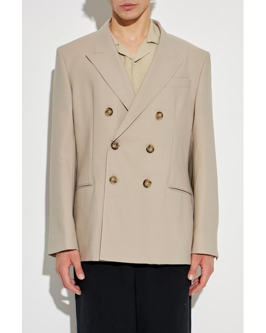 AMI Natural Wool Blazer for men