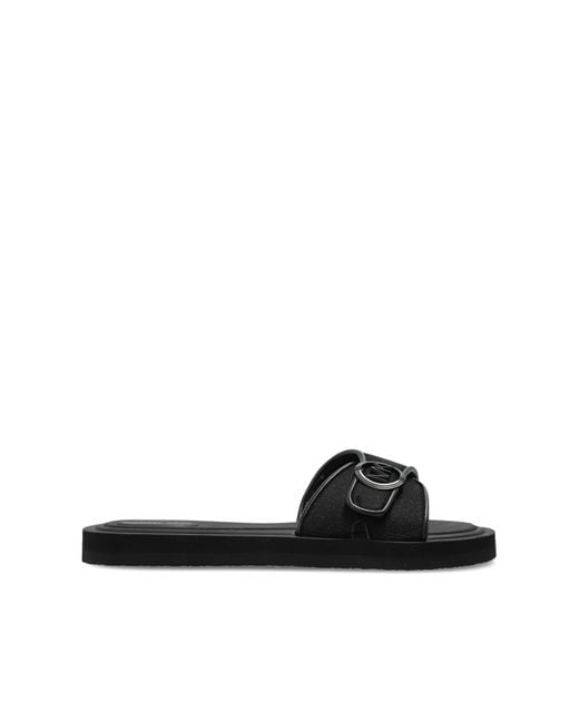 MICHAEL Michael Kors Black Pool Slides