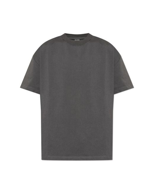 Zadig & Voltaire Gray T-Shirt "Teddy" for men