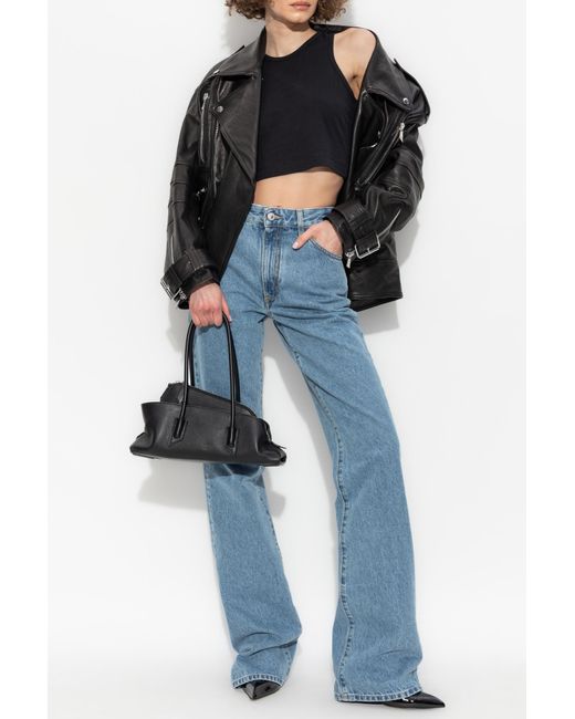 The Attico Blue Jeans With Logo