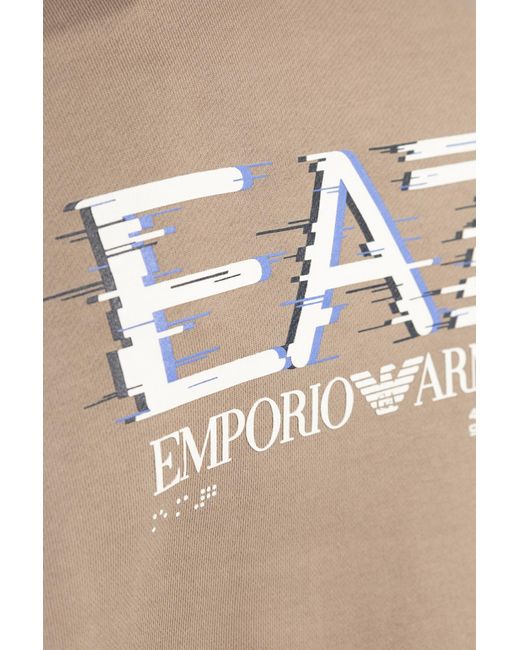 EA7 Natural Hoodie for men