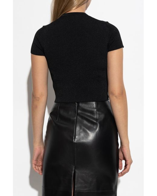 Givenchy Black Fitted Cut Top