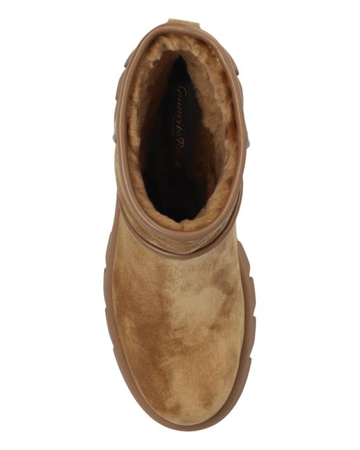 Gianvito Rossi Brown Platform Ankle Boots Stormy