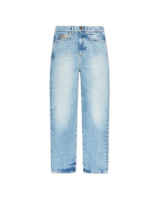 Versace Blue Jeans With A 'Vintage' Effect for men