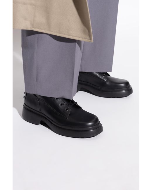 Tod's Black Leather Ankle Boots