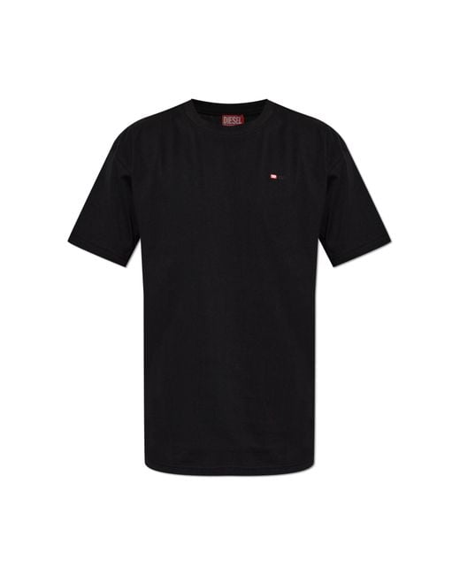 DIESEL Black Shirt 'S-Simply-Wrd-Hpag' for men