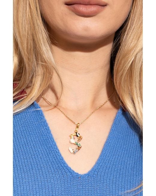 Marni Metallic Pendant For Necklace