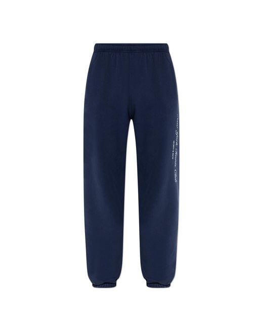Sporty & Rich Blue Sweatpants From The "New York Tennis" Collection
