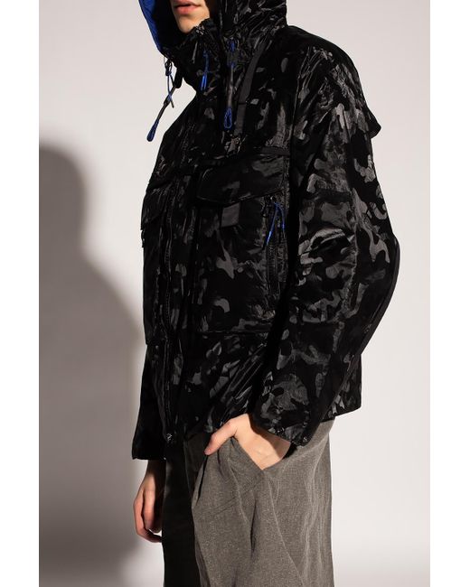 Emporio Armani Camo Jacket Black for Men | Lyst Canada