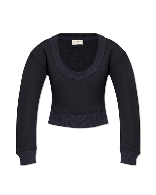 Saint Laurent Multicolor Sweater With A Round Neckline