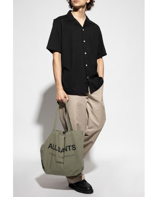 AllSaints Black Hudson Shirt for men