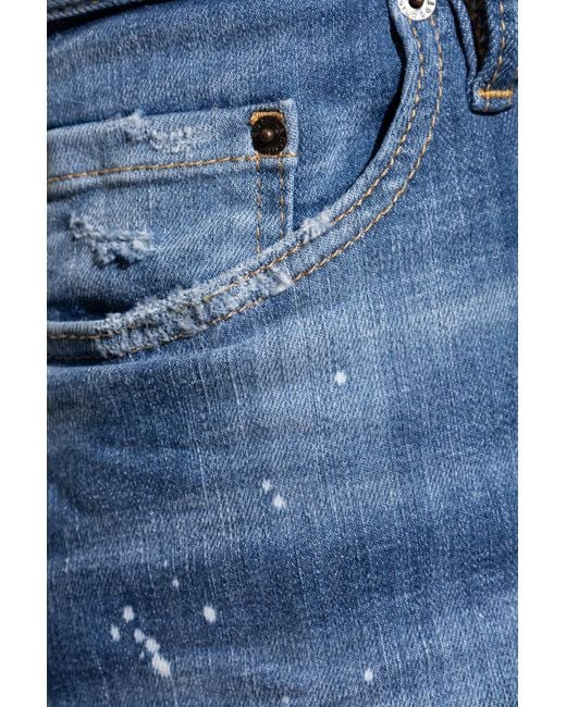 DSquared² Blue Denim Shorts Marine for men
