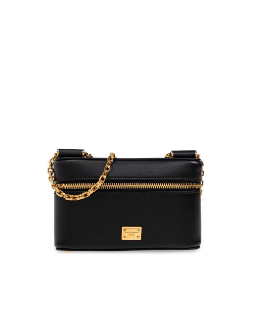 Dolce & Gabbana Black Shoulder Bag Sicily