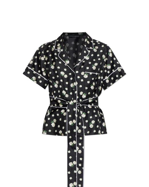 Dolce & Gabbana Black Silk Shirt