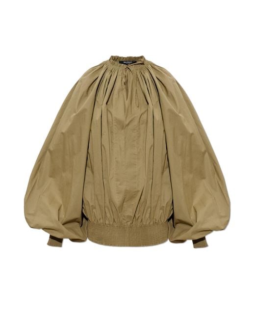 Balmain Natural Loose-Fit Cotton Top