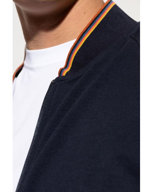 Paul Smith Blue Jacket With Pockets for men
