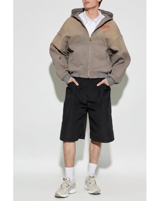 Willy Chavarria Gray Jacket With 'Vintage' Effect for men