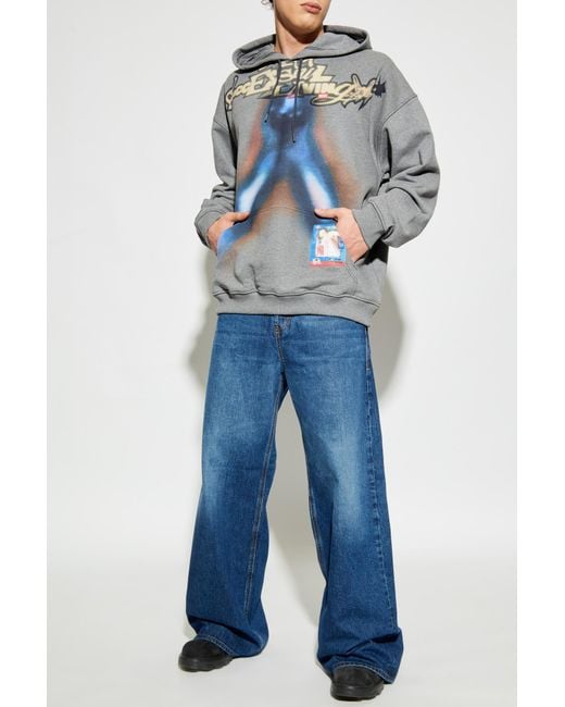 DIESEL Blue Hoodie 'S-Boxt-Hood-V4' for men