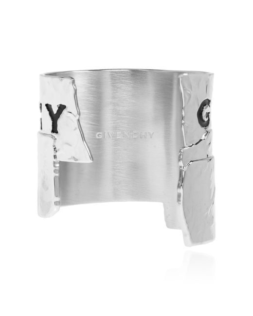 Givenchy Black Bracelet With Engraved Logo