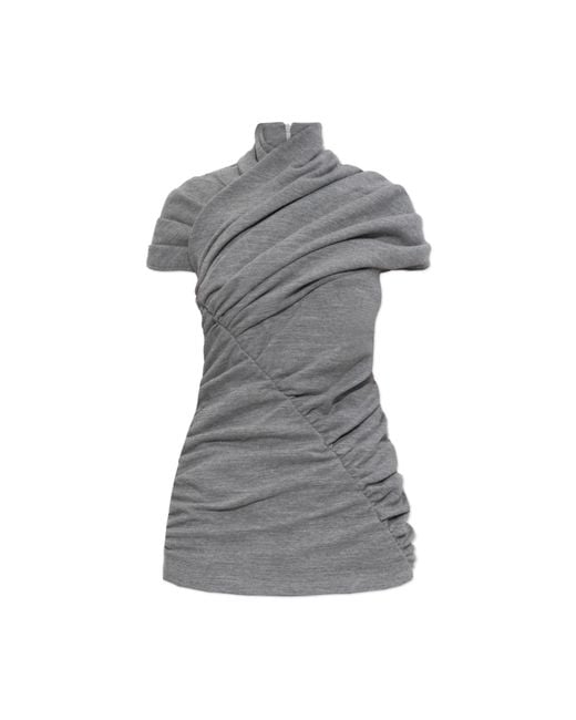 Balmain Red Draped Top