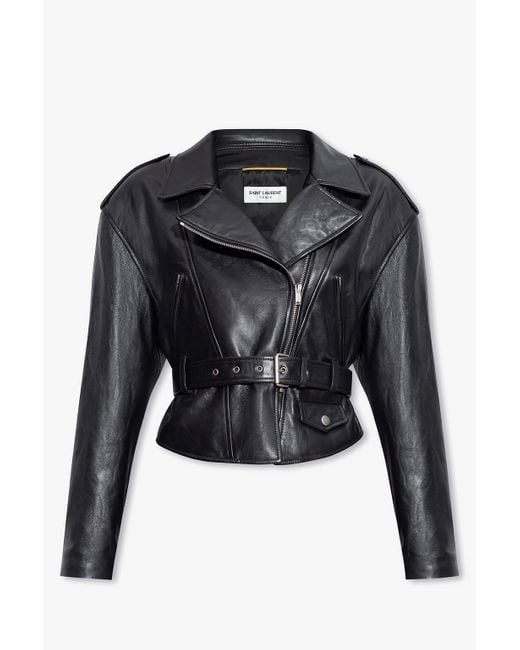 Saint Laurent Black Leather Jacket,