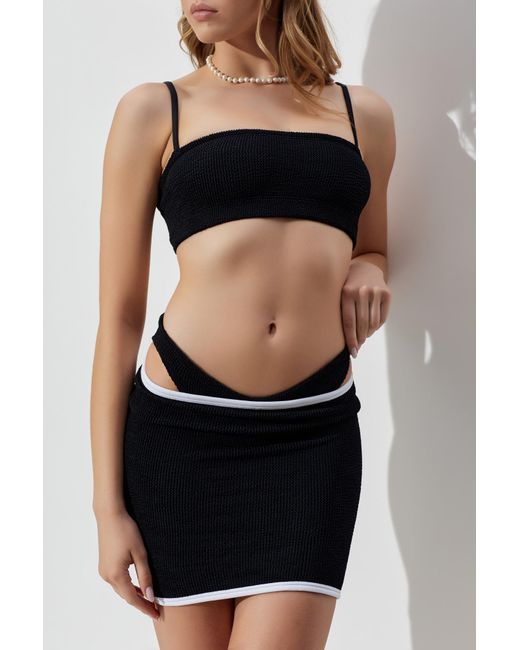 Hunza G Black Two-Piece Swimsuit "Gigi"