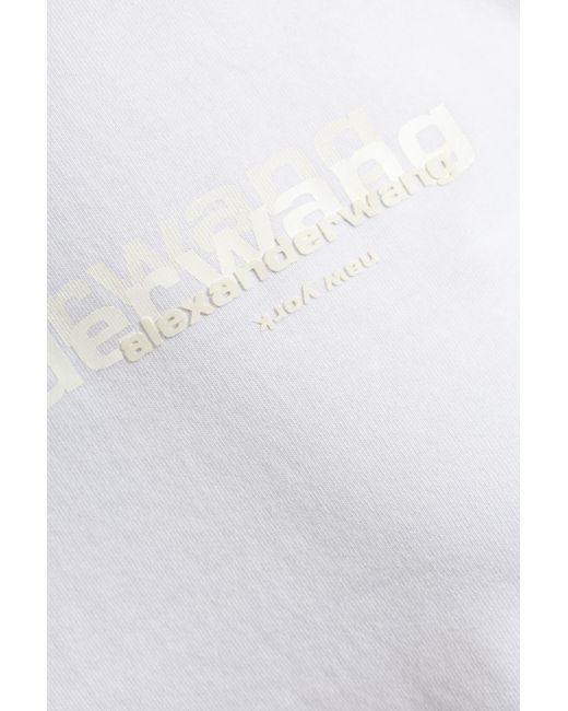 Alexander Wang White T-Shirt With Printed Logo