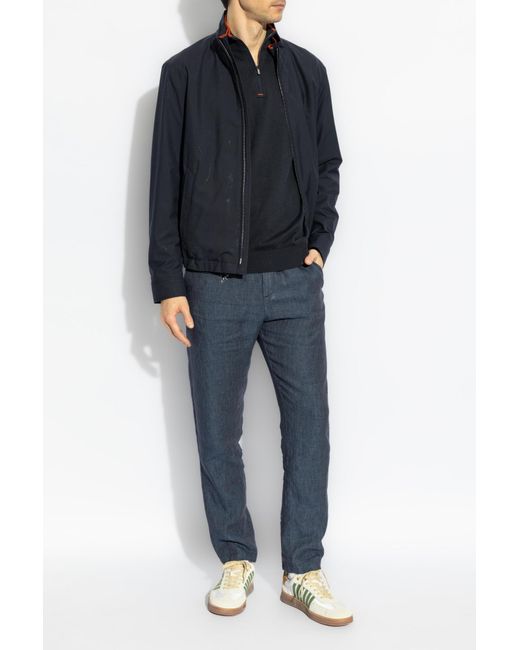 Paul & Shark Blue Wool Jacket for men
