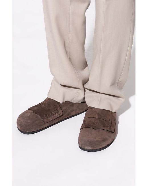 Jacquemus Natural Leather Slides 'Les Mules' for men