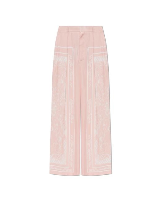 Balmain Pink Printed Trousers