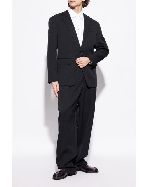 DSquared² Black Leather Loafers for men