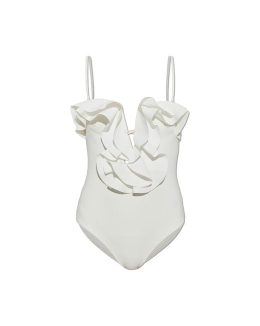 Zimmermann White One-Piece Swimsuit