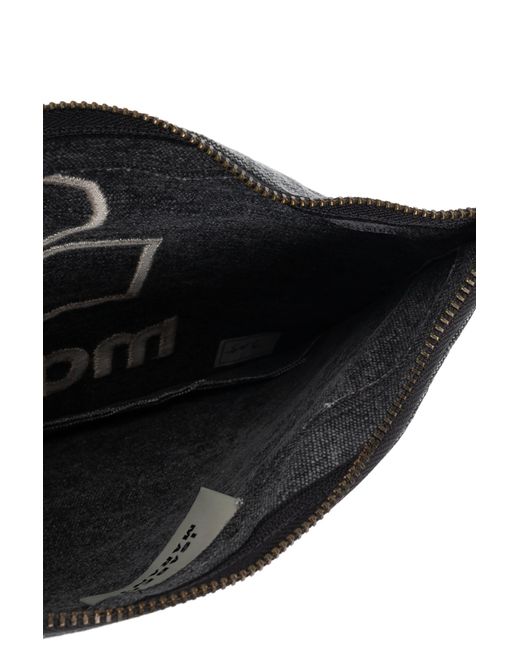 【関税&送料込】Isabel Marant Black Canvas Netia Pouch Isabel Marant Black Canvas Netia Pouch | italist