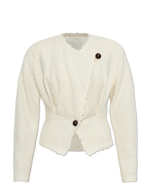 Isabel Marant White Tweed Blazer "Suna"