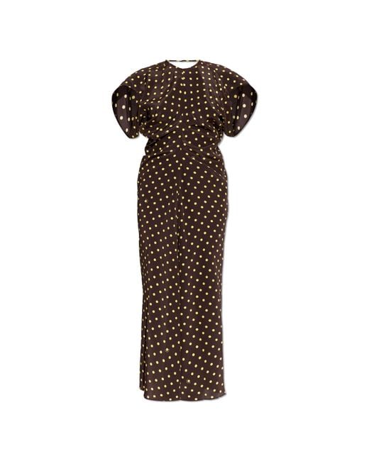 Marni Brown Polka Dot Patterned Dress