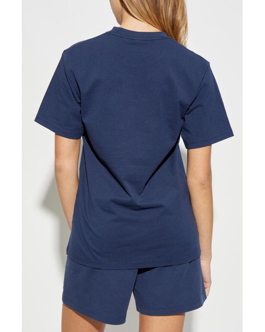 Sporty & Rich Blue T-Shirt From The 47 & The New York Yankees Collection