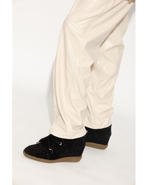 Isabel Marant Black 'Bobby' Wedge Boots