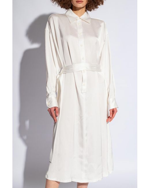 Fabiana Filippi White Satin Dress,