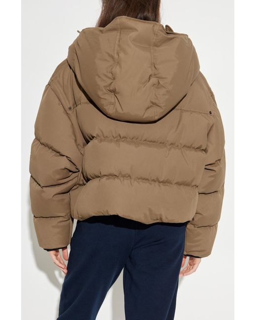 DSquared² Brown Puffer Jacket With Logo
