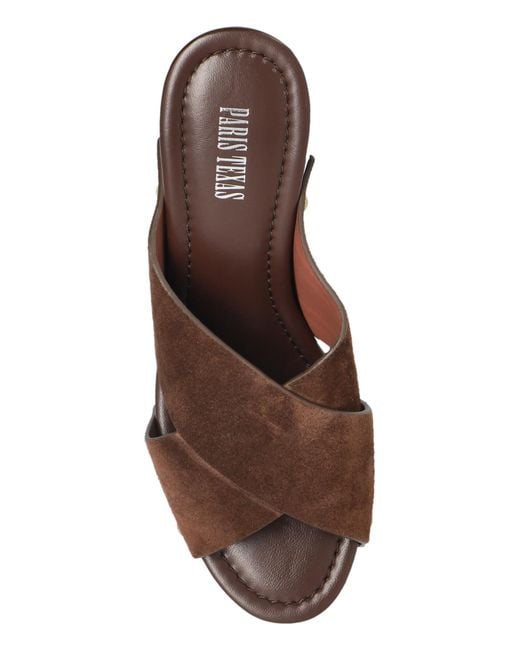 Paris Texas Brown Platform Sandals 'Marisol'
