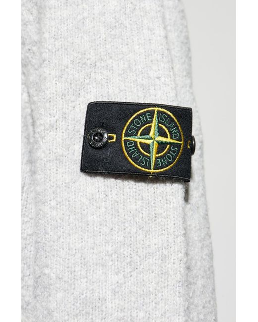 Stone Island Blue Quilted Jacket 'Crinkle Reps' for men