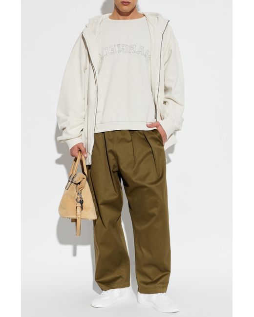 Maison Margiela White Sweatshirt With Logo for men
