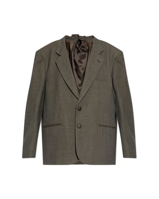 MM6 by Maison Margiela Green Wool Blazer